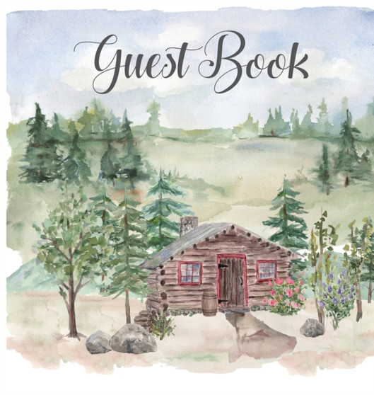 Cabin house guest book (hardback), comments book, guest book to sign, vacation home, holiday home, visitors comment book by Lulu and Bell - Hardback